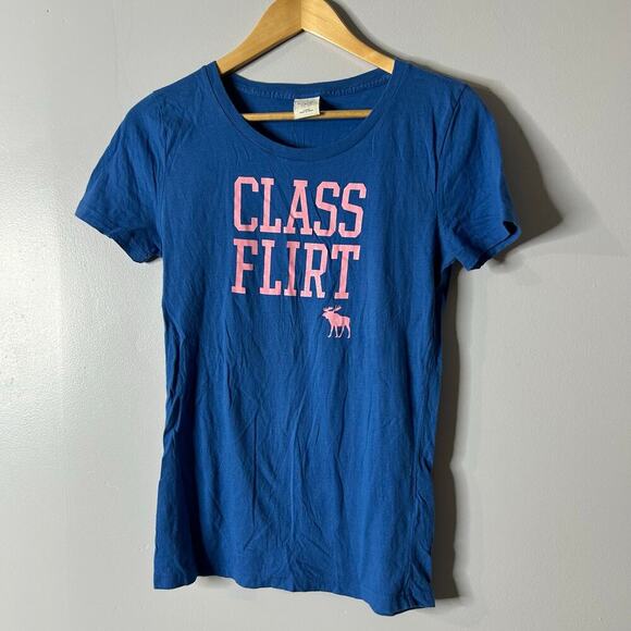 Abercrombie & Fitch Class Flirt Graphic Tee Shirt - Picture 1 of 7